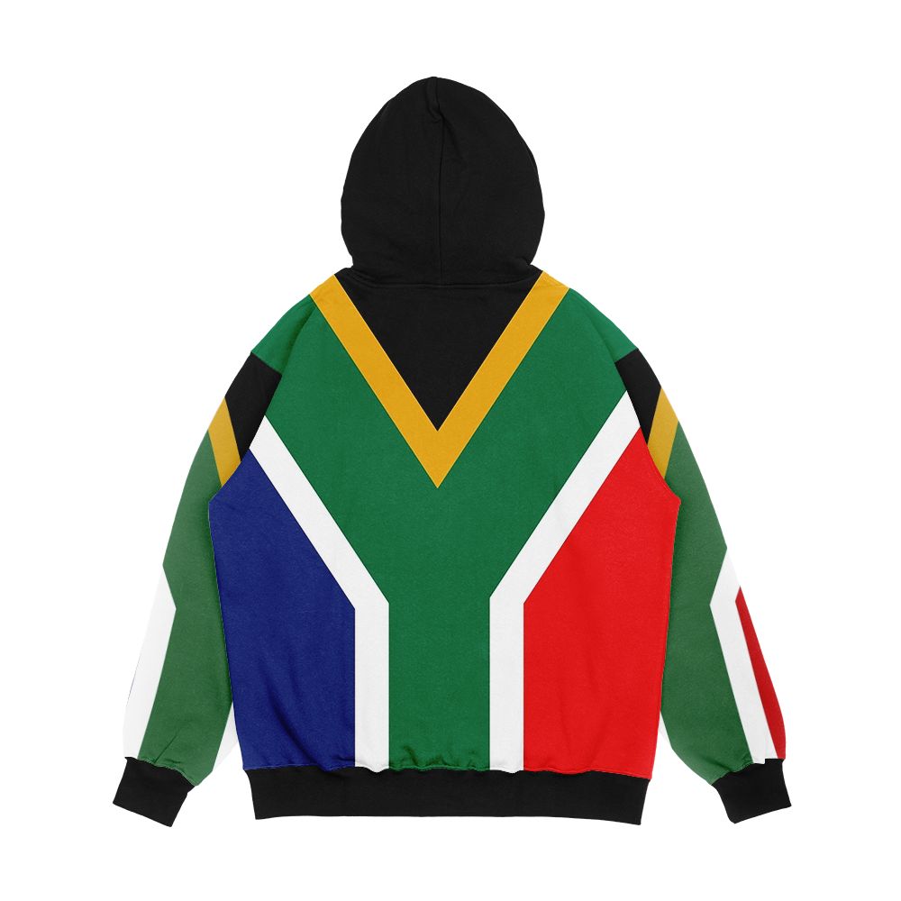 South Africa Flag Roufxis Rb Men's All-Over-Print Hoodie - Image 2