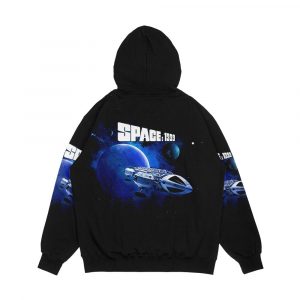 Alternative view of Space 1999 Eagle Model 1 Men's All-Over-Print Hoodie