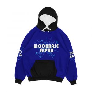 Space 1999 Moonbase Alpha Alpha Diagram Men's All-Over-Print Hoodie