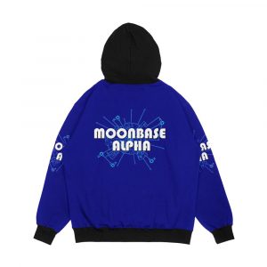 Alternative view of Space 1999 Moonbase Alpha Alpha Diagram Men's All-Over-Print Hoodie