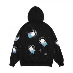 Alternative view of Space Bunnies Men's All-Over-Print Hoodie