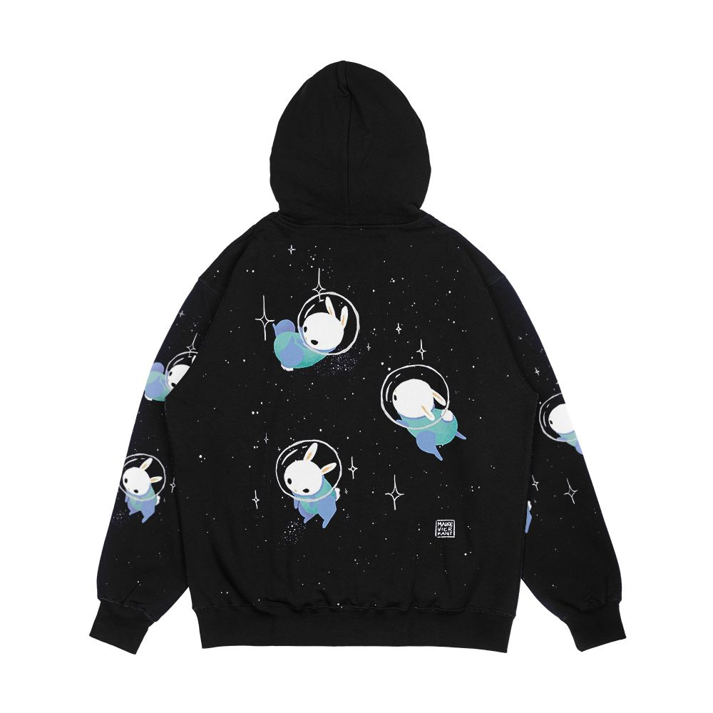Space Bunnies Men's All-Over-Print Hoodie - Image 2