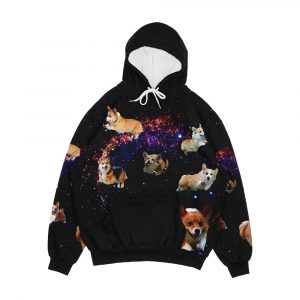 Space Corgis Men's All-Over-Print Hoodie