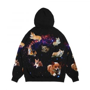Alternative view of Space Corgis Men's All-Over-Print Hoodie