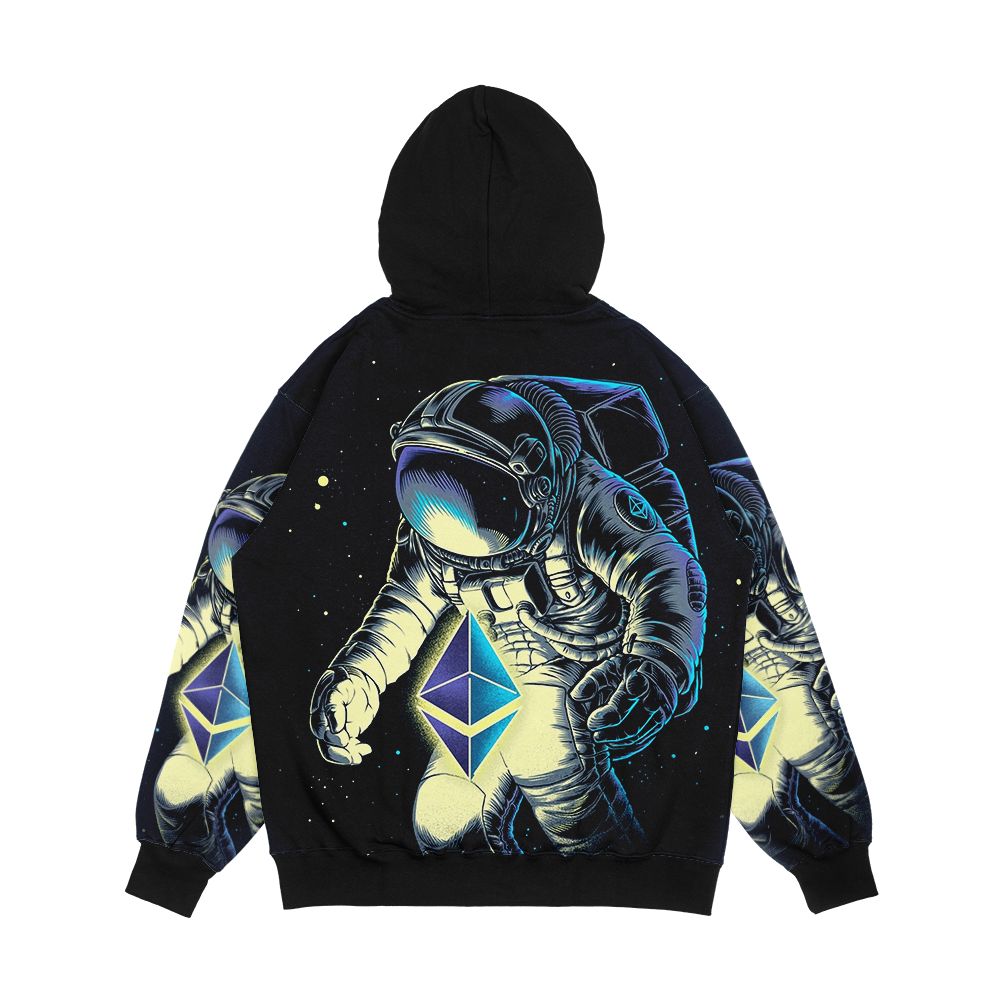 Space Ethereum Men's All-Over-Print Hoodie - Image 2