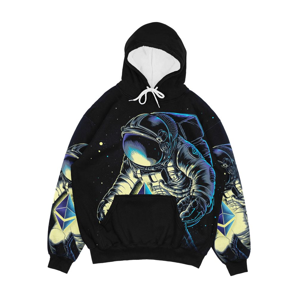 Space Ethereum Men's All-Over-Print Hoodie