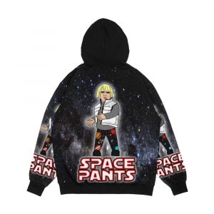 Alternative view of Space Pants Men's All-Over-Print Hoodie