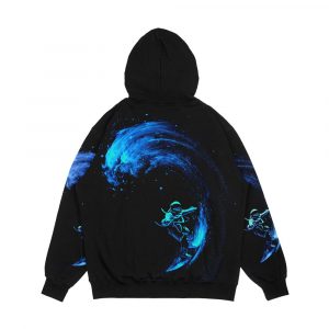 Alternative view of Space Surfing Men's All-Over-Print Hoodie