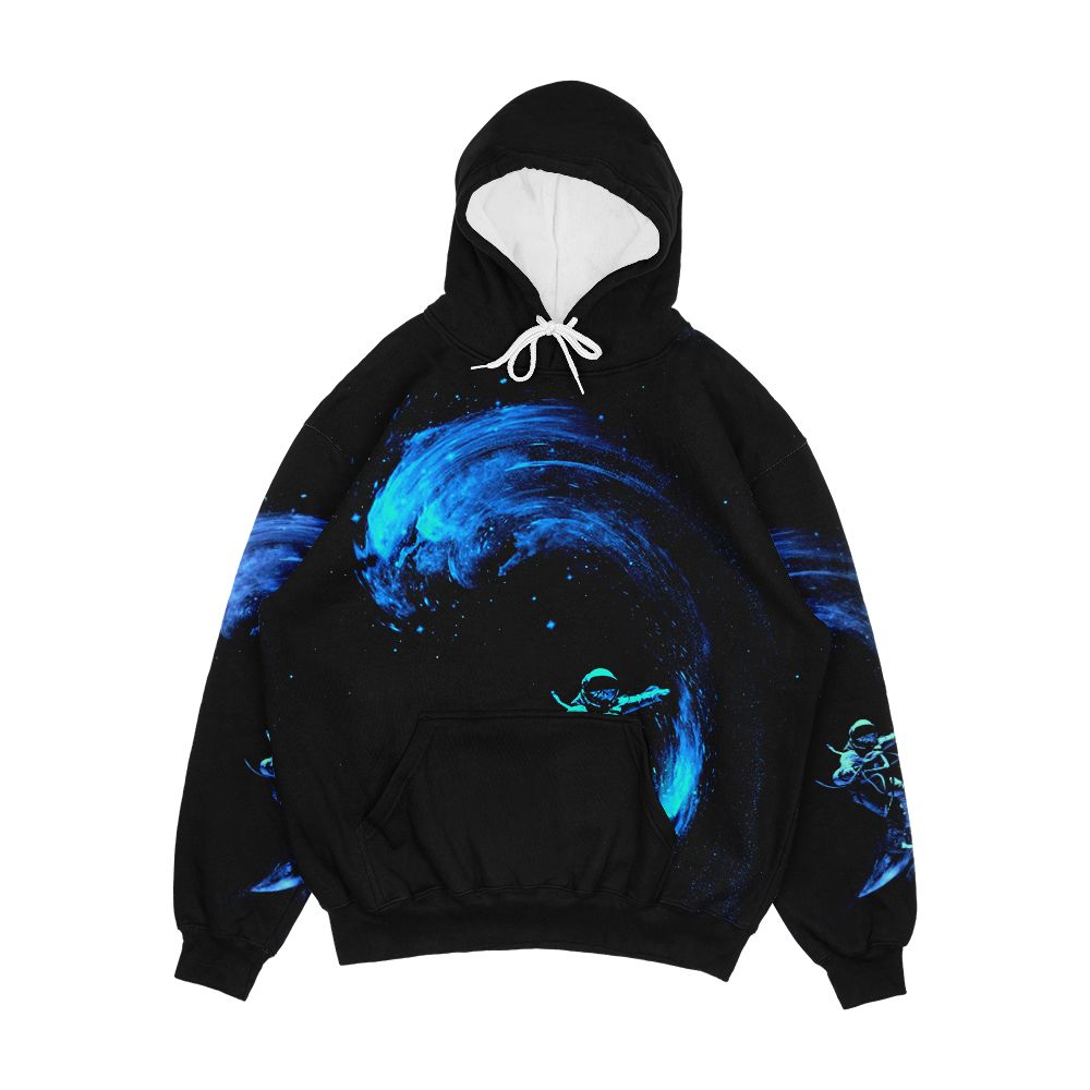 Space Surfing Men's All-Over-Print Hoodie