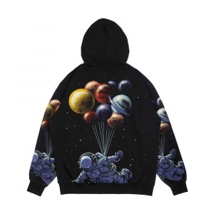 Alternative view of Space Travel Men's All-Over-Print Hoodie