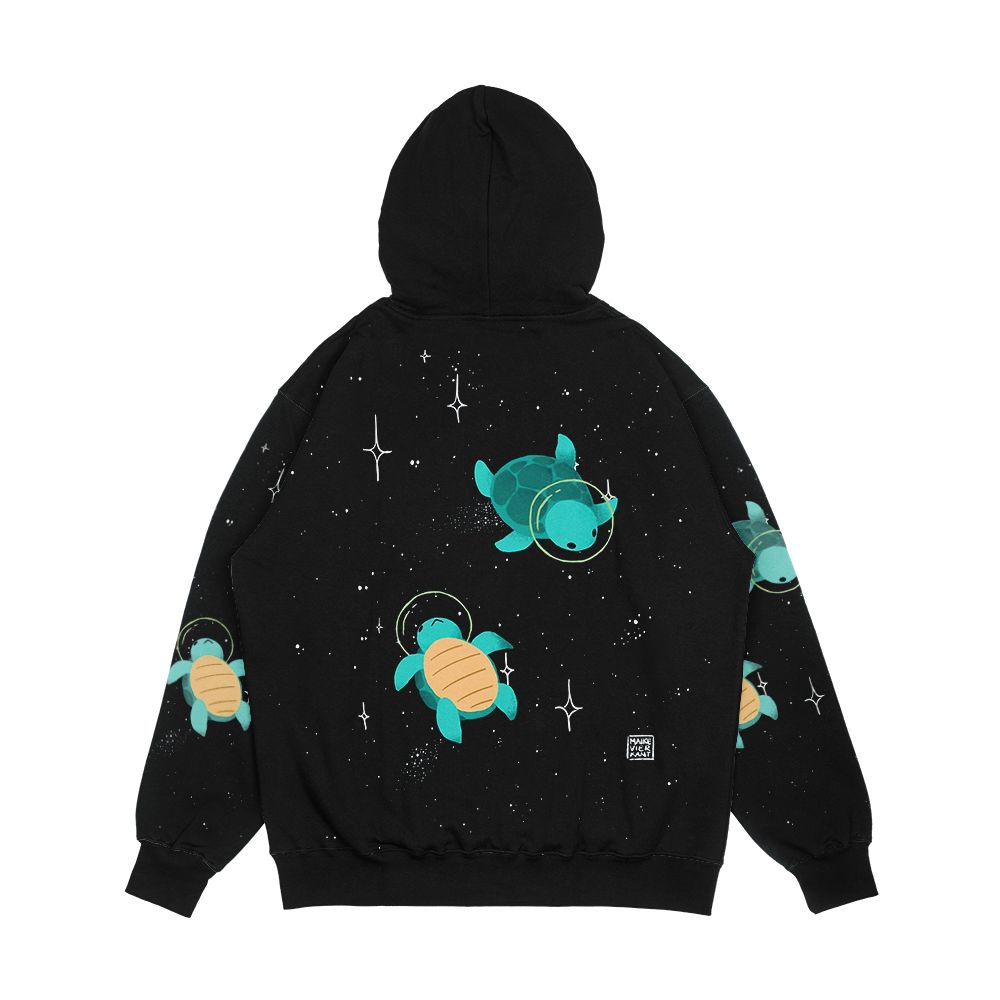 Space Turtles Men's All-Over-Print Hoodie - Image 2
