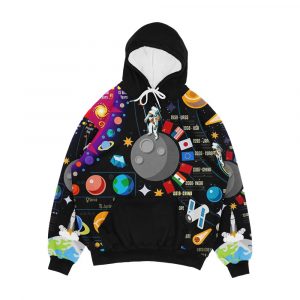 Space Universe Infographics Big Bang Men's All-Over-Print Hoodie