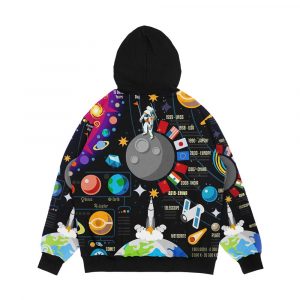 Alternative view of Space Universe Infographics Big Bang Men's All-Over-Print Hoodie