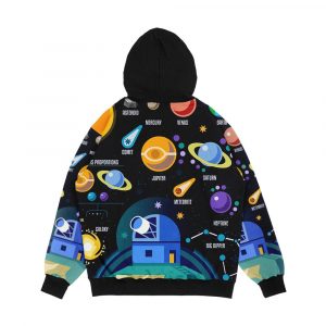 Alternative view of Space Universe Solar Big Bang Men's All-Over-Print Hoodie