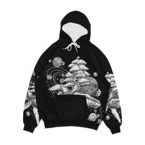 Space Whale Men's All-Over-Print Hoodie
