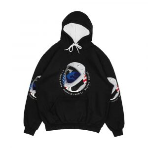 Spacex Nasa Crew Dragon Dm 2 Mission Patch Men's All-Over-Print Hoodie