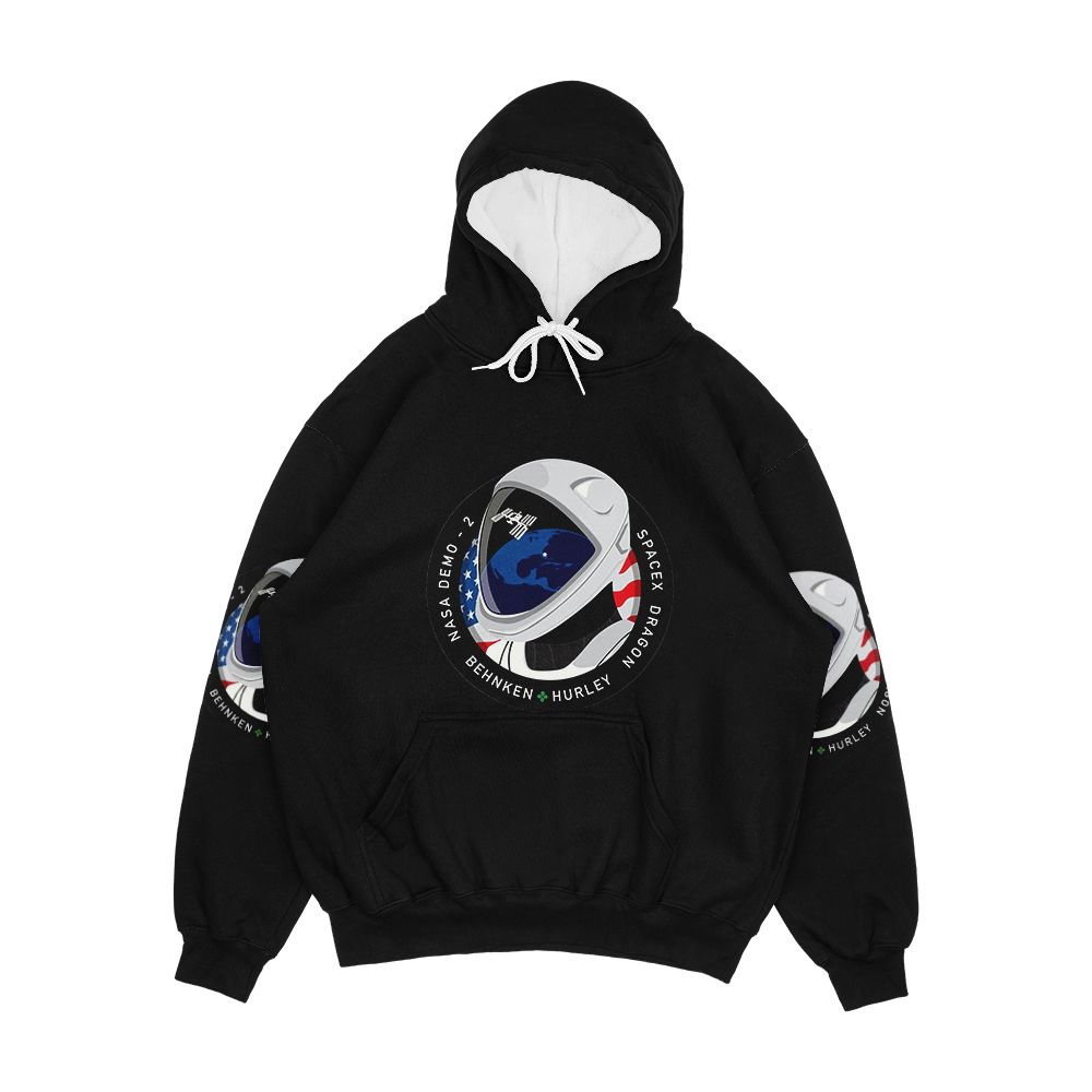 Spacex Nasa Crew Dragon Dm 2 Mission Patch Men's All-Over-Print Hoodie