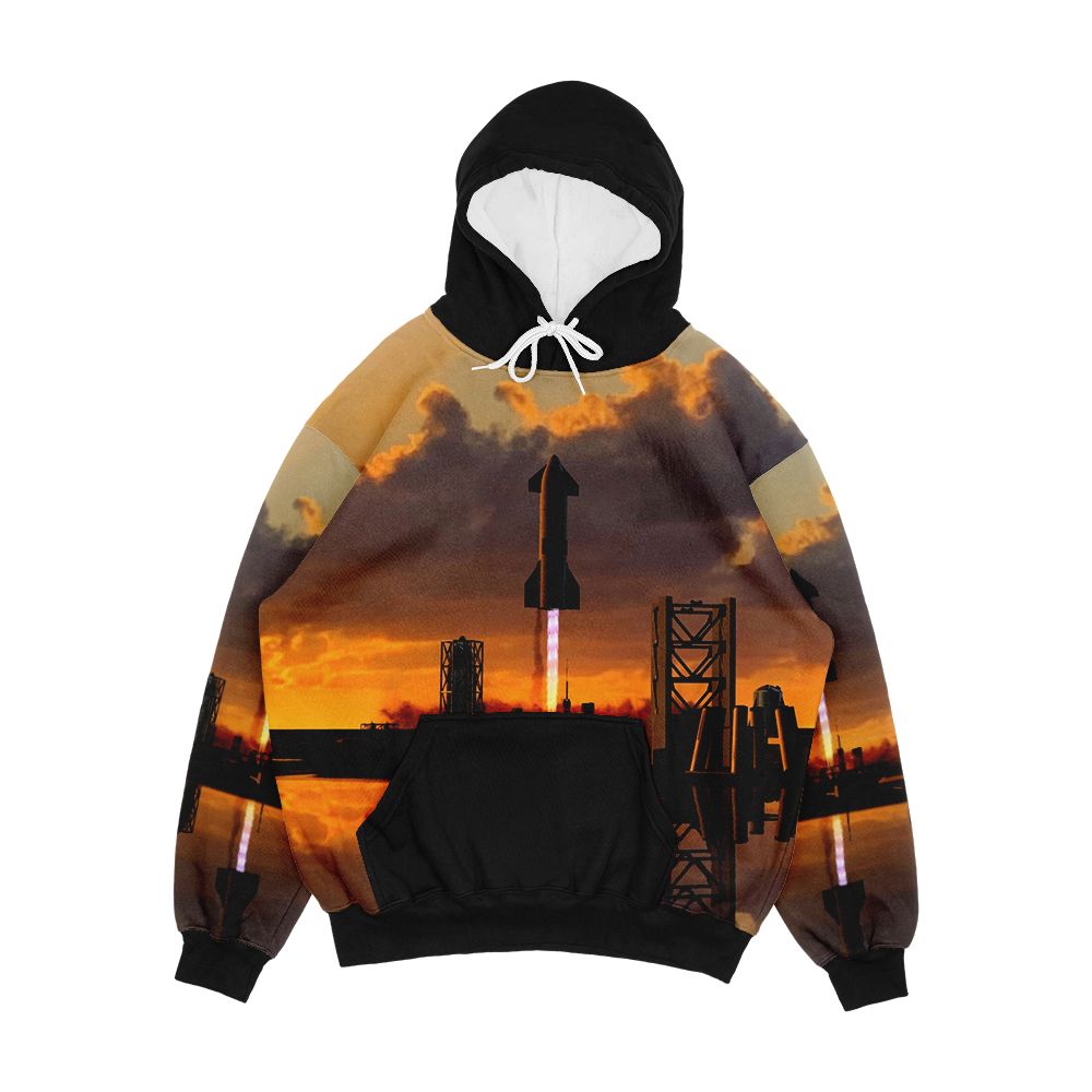 Spacex Starship Sn15 Men's All-Over-Print Hoodie