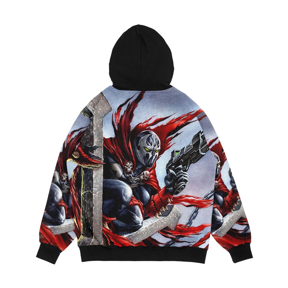 Spawn On The Cross Spawn Fan Art Men's All-Over-Print Hoodie - Image 2