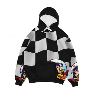 Speed Racer Checkered Flag Men's All-Over-Print Hoodie