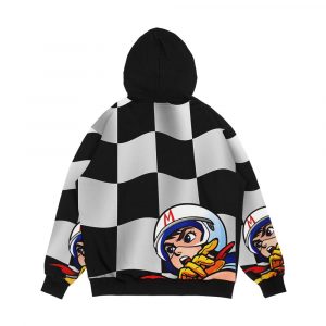 Alternative view of Speed Racer Checkered Flag Men's All-Over-Print Hoodie