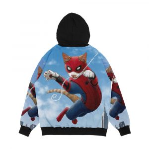 Alternative view of Spider Cat Men's All-Over-Print Hoodie