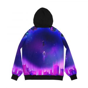 Alternative view of Spider Verse Gwen And Miles Piece Men's All-Over-Print Hoodie
