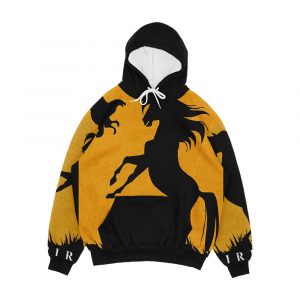 Spirit Stallion Of The Cimarron Minimalist Men's All-Over-Print Hoodie