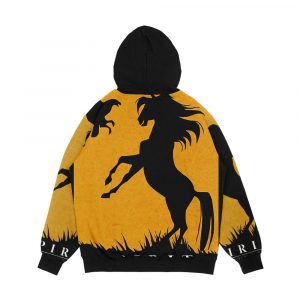 Alternative view of Spirit Stallion Of The Cimarron Minimalist Men's All-Over-Print Hoodie