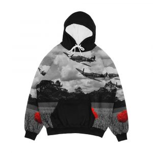 Spitfire And Hurricane Low Pass Men's All-Over-Print Hoodie