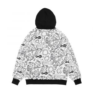 Alternative view of Splat N Guns Men's All-Over-Print Hoodie