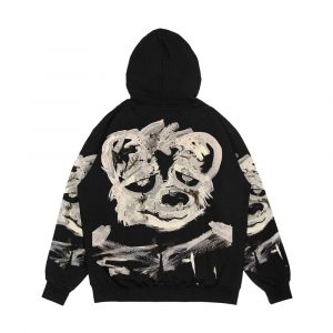 Alternative view of Splatter Skunk Men's All-Over-Print Hoodie