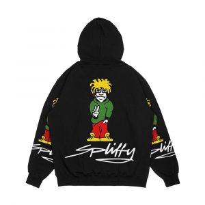 Alternative view of Spliffy Men's All-Over-Print Hoodie