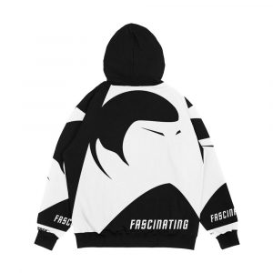 Alternative view of Spock Fascinating Star Trek Original Series Transparent Logo Men's All-Over-Print Hoodie