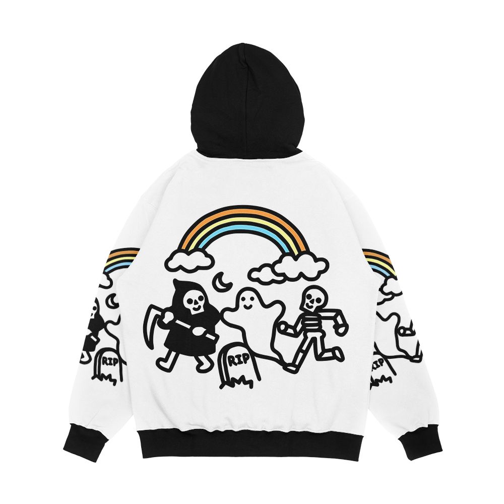 Spooky Pals Men's All-Over-Print Hoodie - Image 2