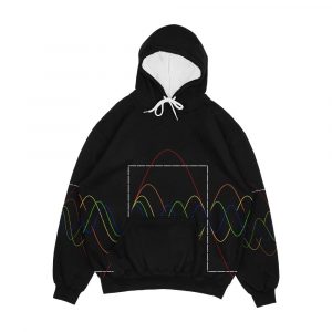 Square Wave Fourier Transform Night Edition Men's All-Over-Print Hoodie