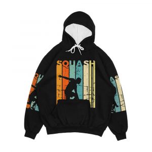 Squash Player Gift Tennis Retro Team Men's All-Over-Print Hoodie