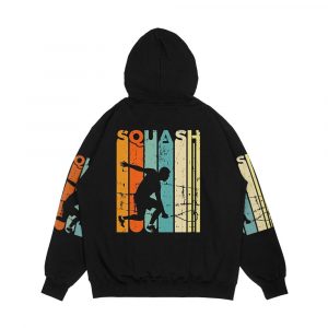 Alternative view of Squash Player Gift Tennis Retro Team Men's All-Over-Print Hoodie