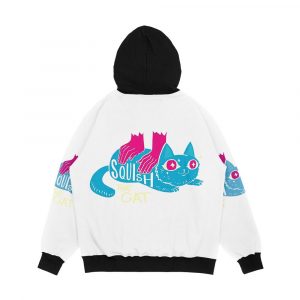 Alternative view of Squish That Cat Men's All-Over-Print Hoodie