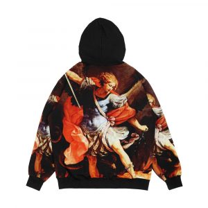 Alternative view of St Michael The Archangel 02 San Miguel Arcangel 02 Men's All-Over-Print Hoodie