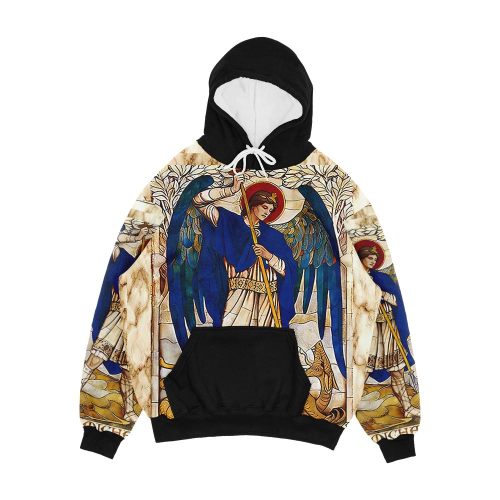 St Michael The Archangel Angel Saint Men's All-Over-Print Hoodie
