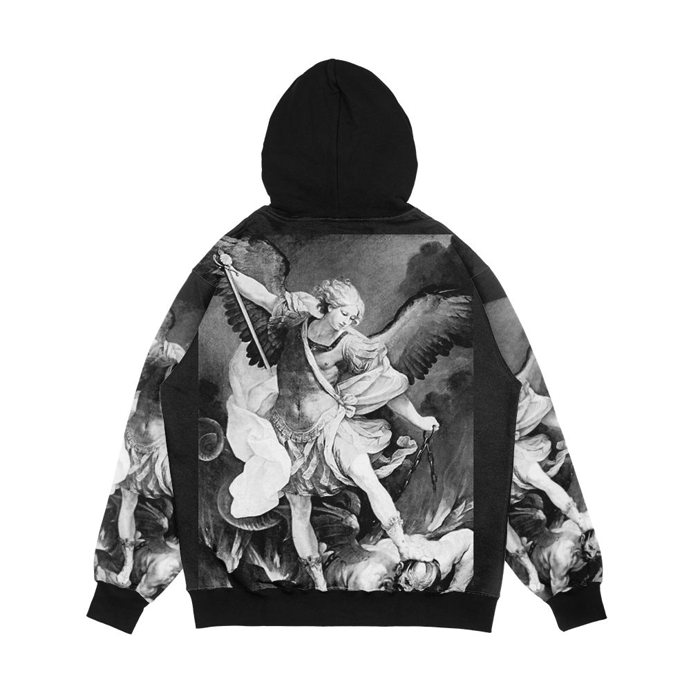 St Michael The Archangel San Miguel Arcangel Guido Reni Men's All-Over-Print Hoodie - Image 2