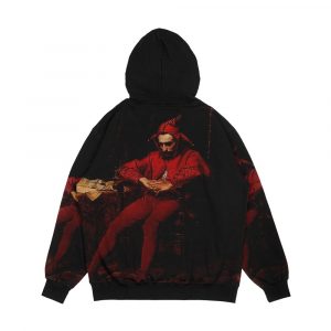 Alternative view of Sta Czyk Sad Clown By Jan Matejko Men's All-Over-Print Hoodie