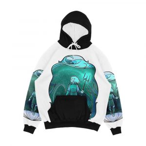 Stained Glass Poseidon Men's All-Over-Print Hoodie