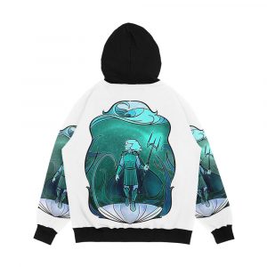 Alternative view of Stained Glass Poseidon Men's All-Over-Print Hoodie