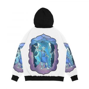 Alternative view of Stained Glass Zeus Men's All-Over-Print Hoodie
