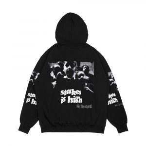 Alternative view of Stakes Is High Men's All-Over-Print Hoodie