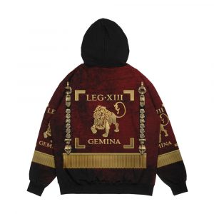 Alternative view of Standard Of The 13Th Legion Geminia Vexillum Of 13Th Twin Legion Men's All-Over-Print Hoodie
