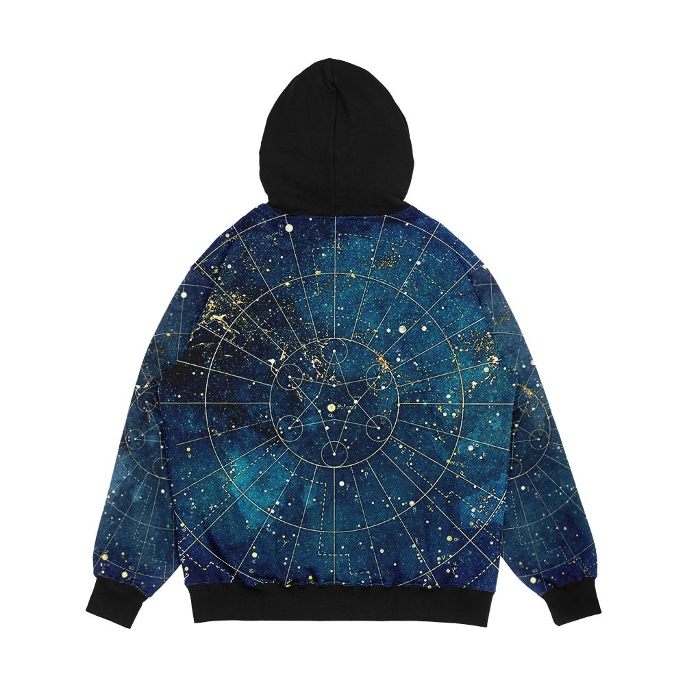 Star Map City Lights Men's All-Over-Print Hoodie - Image 2