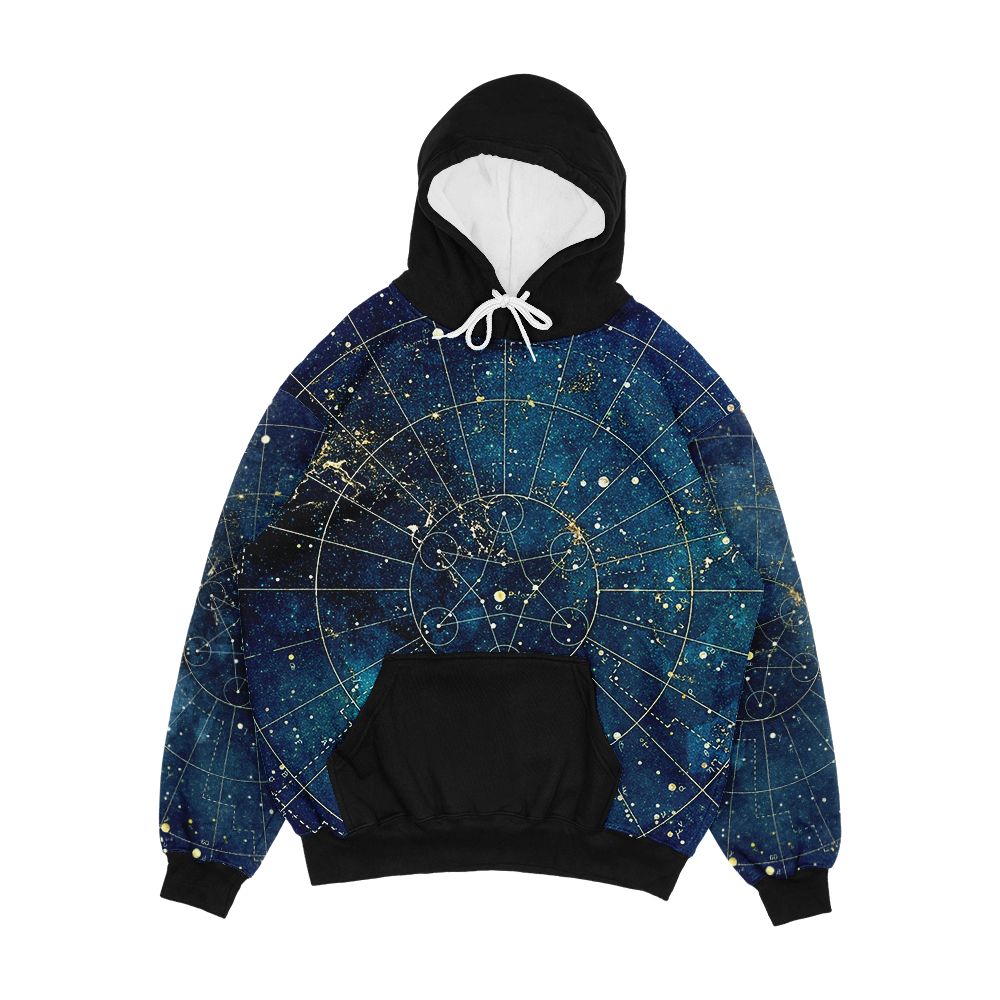 Star Map City Lights Men's All-Over-Print Hoodie